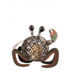 Pacific Accents Beach Comber Crab Flameless Candle Holder with 4 C Batteries 768824444591  153139761789